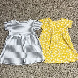 ⭐️3/$20 Hudson baby Gray and yellow Babydoll Dress Casual